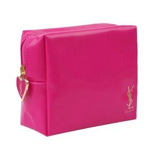 YSL Yves Saint Laurent Hot Pink Beauty Cosmetic Pouch